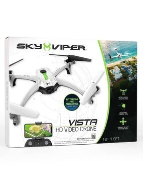 SKY VIPER Vista HD Video Drone - White
NEW - IT HAS NEVER BEEN FLOWN